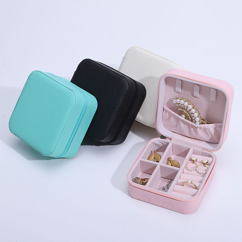 Classic Design Portable Pure Color Factory Customized Logo Jewelry Storage Box For Lady