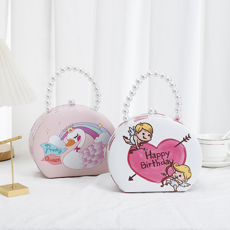 Creative Design Cute Girl Baby Gift Box Cartoon Lovely Jewelry Packaging Organizer Box