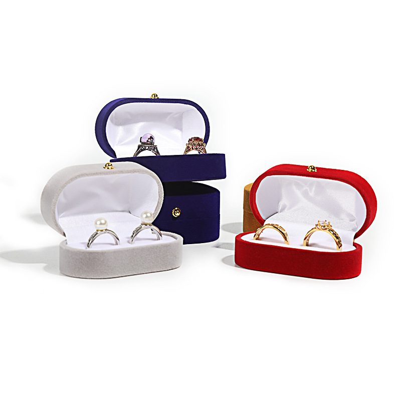 Small Ring Jewelry Storage Box Fashion Designed Couple Rings Box For Engagement