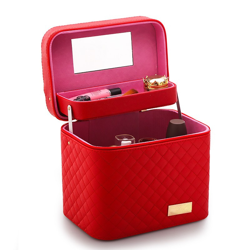 Wholesale makeup bag Large capacity travel box portable multi-layer desktop makeup storage box