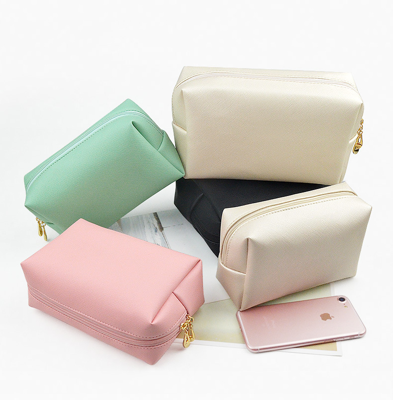 Wholesale Waterproof Hot Selling Portable Cute Travel Toiletry Bag PU Leather Cosmetic Case