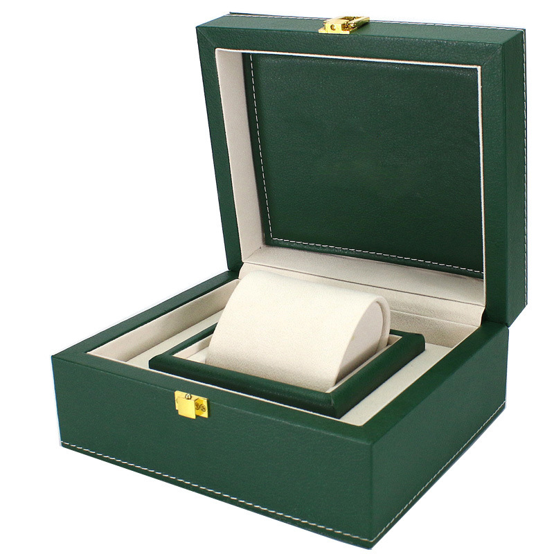 Factory Direct Sell Wholesale Green Durable Swiss Brand Watch Organizer Case Watch Box