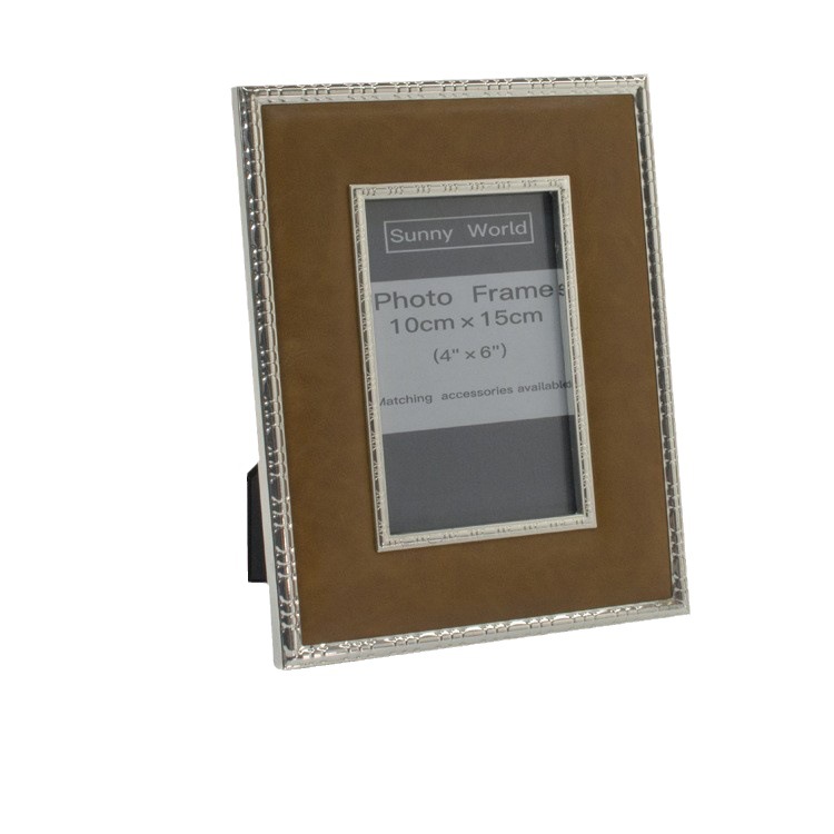 Luxury Sample Room Bedroom Book Table Wedding Gift PU Leather Picture Frame Decoration