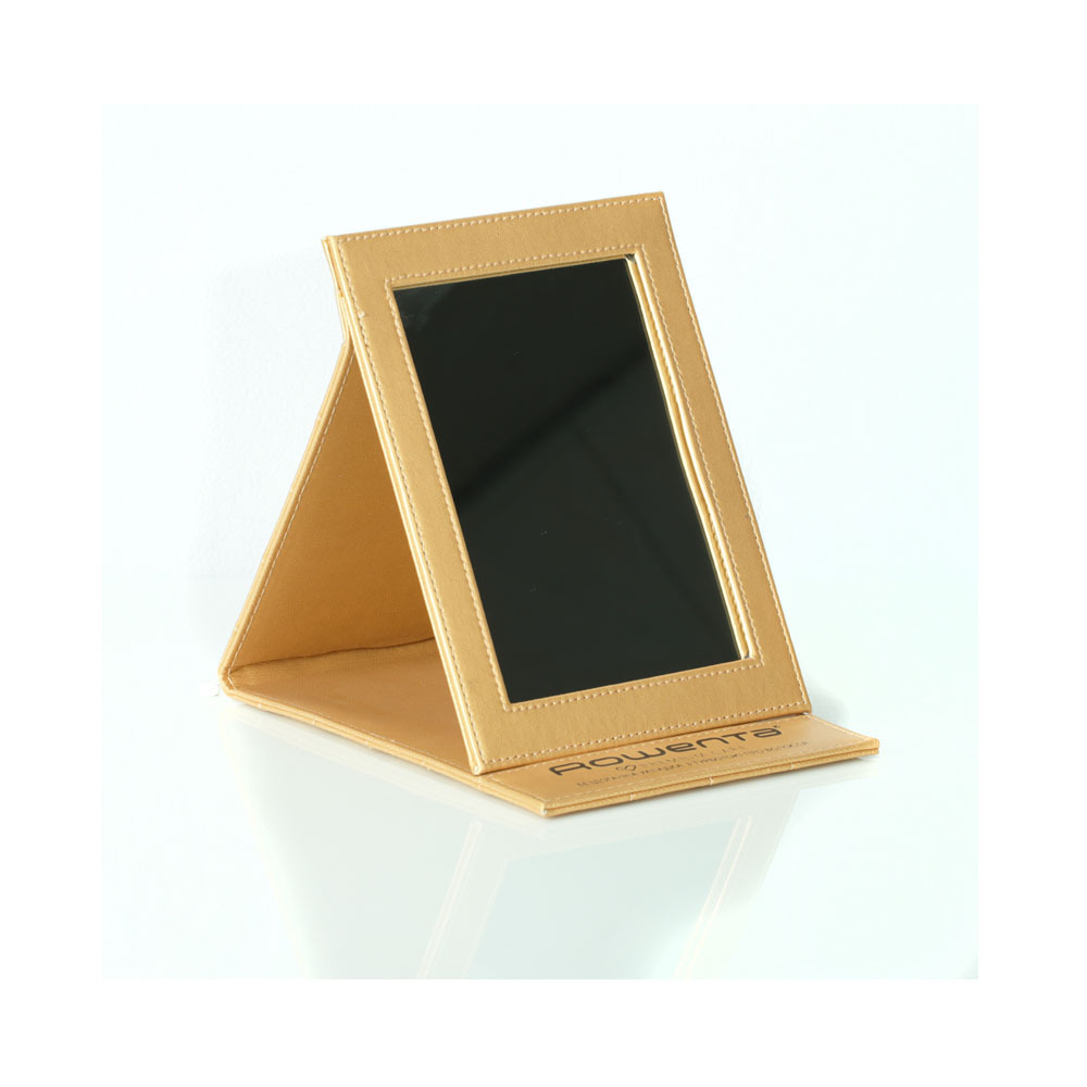 Fashion Wholesale PU Leather Desktop Square Portable Folding Makeup Mirror