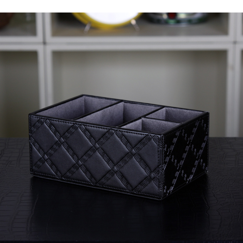 Wholesale Personalized Creative Embossed Desktop Rectangular Storage Remote Control Placed Box 